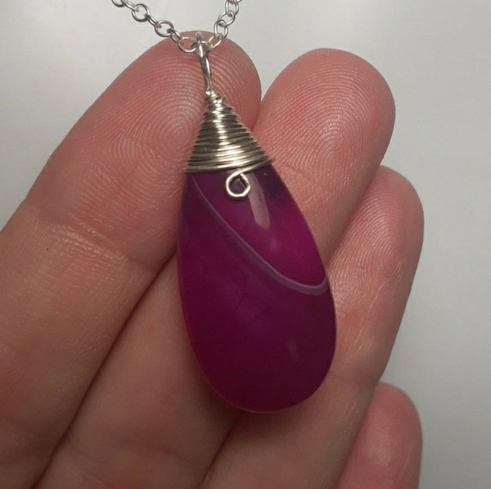 AGATE & 925 SS PENDANT